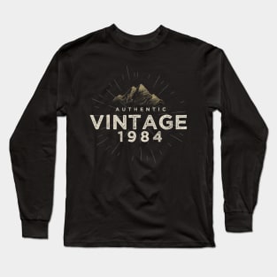 Authentic Vintage 1982 Birthday Design Long Sleeve T-Shirt